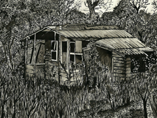 'Tumbledown Shed' A4